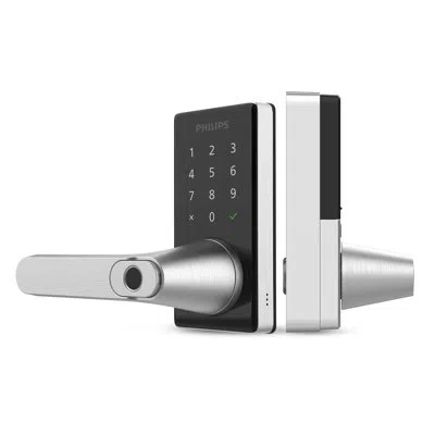Philips Wi-fi Smart Deadbolt Lock/lever All In One Combo With Fingerprint Reader In Satin Nickel