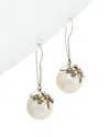 Phillip Gavriel 18k & Silver 15mm Pearl Drop Earrings