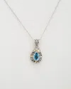 Phillip Gavriel 18k & Silver Blue Topaz Necklace