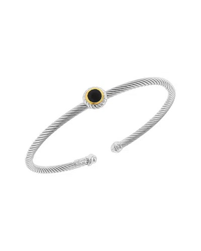 Phillip Gavriel 18k & Silver Gemstone Cable Cuff