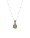 Phillip Gavriel 18k & Silver Peridot Necklace