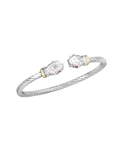 Phillip Gavriel 18k & Silver Ruby Cuff Bracelet