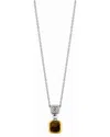 Phillip Gavriel 18k & Silver Smokey Quartz Pendant Necklace