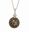 Phillip Gavriel Rock Candy 18k & Silver 0.21 Ct. Tw. Diamond & Smokey Quartz Pendant