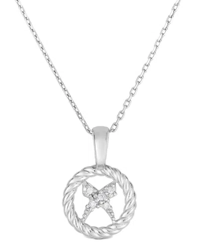 Phillip Gavriel Silver 0.03 Ct. Tw. Diamond Necklace