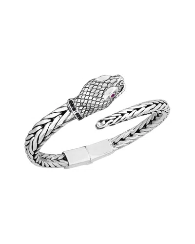 Phillip Gavriel Silver 0.19 Ct. Tw. Gemstone Bracelet In Metallic