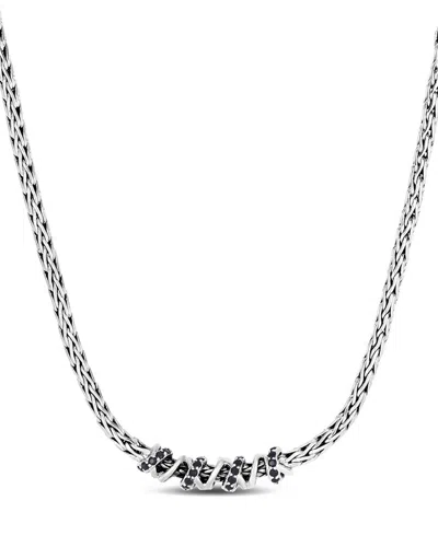PHILLIP GAVRIEL PHILLIP GAVRIEL SILVER 0.47 CT. TW. BLACK SAPPHIRE NECKLACE