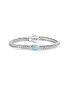Phillip Gavriel Silver 0.19 Ct. Tw. Blue Topaz Woven Bracelet