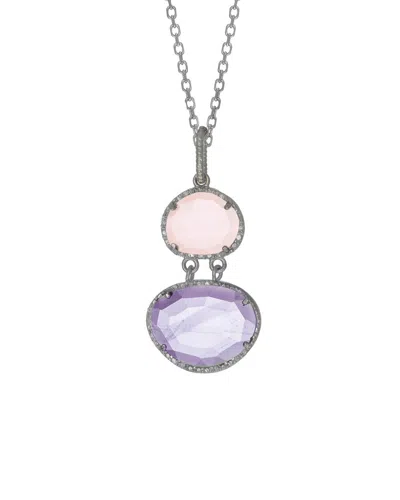 Phillip Gavriel Silver 6.68 Ct. Tw. Diamond & Gemstone Necklace