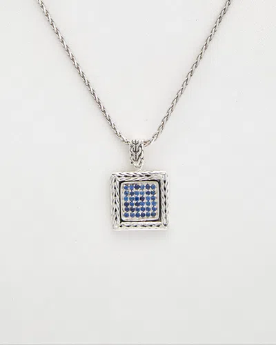 Phillip Gavriel Silver Blue Sapphire Necklace