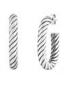 Phillip Gavriel Silver Cable Earrings