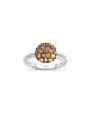 Phillip Gavriel Silver Citrine Cocktail Ring