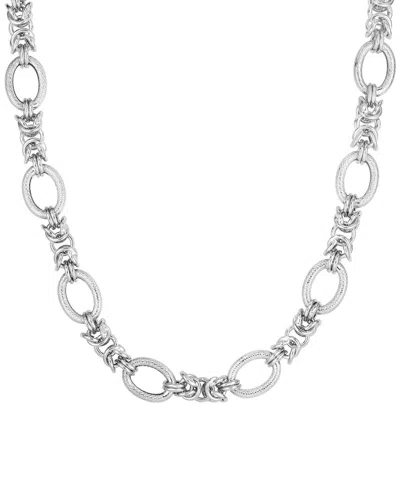 Phillip Gavriel Silver Link Necklace In Metallic
