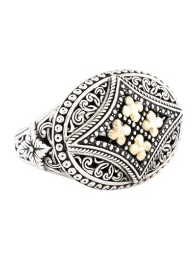 Pre-owned Phillip Gavriel Two-tone Cocktail Ring In Multicolor