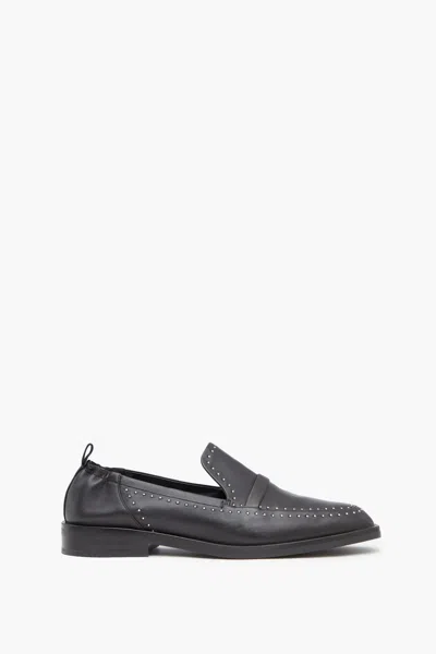 3.1 Phillip Lim Alexa Soft Penny Loafer With Studs In Black