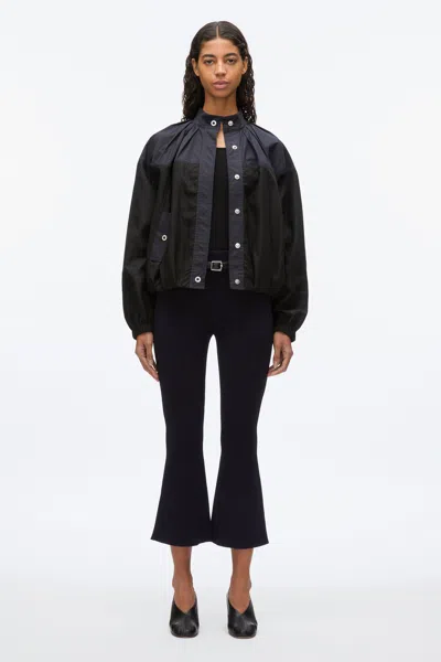 3.1 Phillip Lim Blouson Track Combo Jacket In Black-midnight