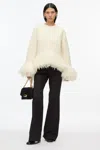 3.1 PHILLIP LIM BOUCLE FRINGE KNIT CREWNECK