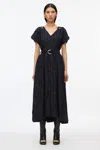 3.1 Phillip Lim Check Fil Coupe Tulip Dress In Midnight