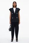 3.1 Phillip Lim Cocoon Tailored Vest With Rolled Sleeve In Midnight