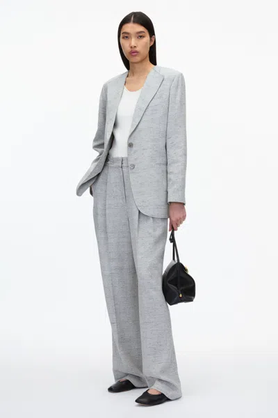 3.1 Phillip Lim Collarless Relaxed Blazer In Cloud Grey