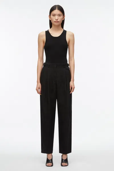 3.1 Phillip Lim Compact Rib Layering Tank In Black