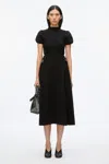 3.1 Phillip Lim Compact Rib Tulip Dress In Black