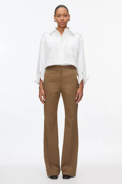 3.1 Phillip Lim Cuffed Kick Flare Pant In Oak