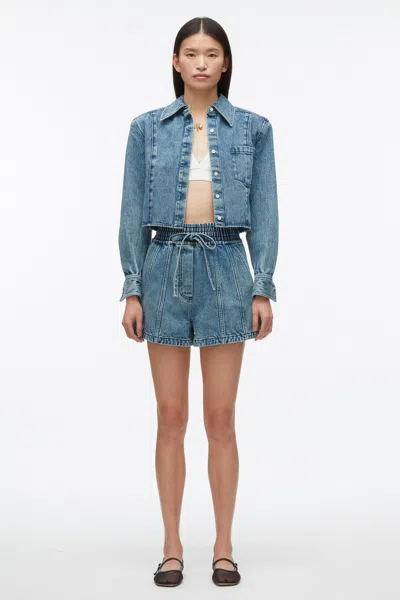 3.1 Phillip Lim Denim Boxer Short In Blue