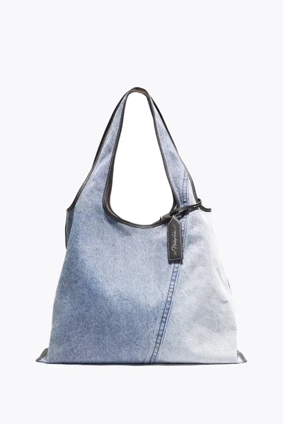 3.1 Phillip Lim Denim Market Tote In Indigo