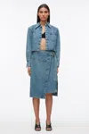 3.1 Phillip Lim Denim Wrap Skirt In Blue