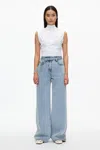 3.1 Phillip Lim Draped Mockneck Tank In White