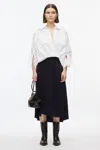 3.1 Phillip Lim Draped Shirt Combo Slip Dress In White