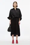 3.1 Phillip Lim Draped Shirt Combo Slip Dress In White
