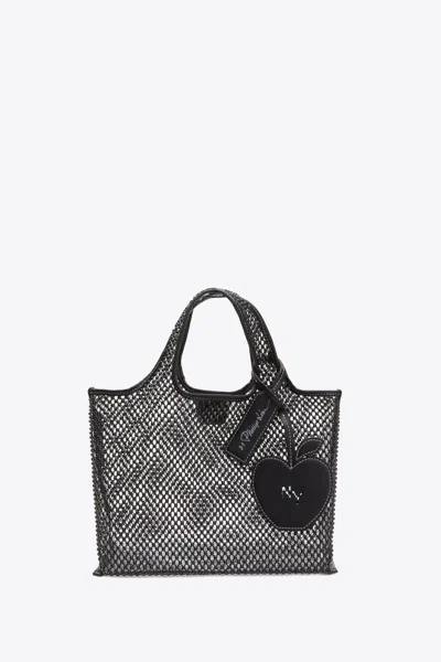 3.1 Phillip Lim Embellished Mesh Mini Market Tote In Black