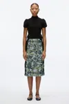 3.1 Phillip Lim Ethereal Mushroom Sequin Slip Skirt With Lace In Sky Blue Multi
