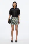 3.1 Phillip Lim Ethereal Mushroom Single Pleat Short In Ivory Multi