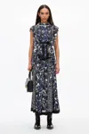 3.1 Phillip Lim Floral Impressions Pleated Blouse In Midnight Multi