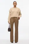 3.1 Phillip Lim Fringe Crewneck Pullover In Praline