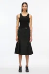 3.1 Phillip Lim Godet Utility Skirt In Black