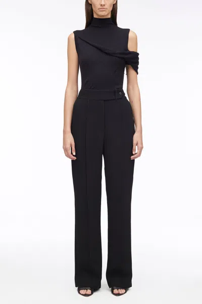 3.1 Phillip Lim Heavy Cady Pintuck Trouser In Black