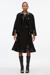 3.1 Phillip Lim Hybrid Tweed Moto Jacket In Black