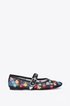 3.1 Phillip Lim Id Flowerworks Mesh Mary Jane In Blk Multi