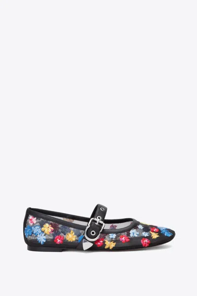 3.1 Phillip Lim Id Flowerworks Mesh Mary Jane In Blk Multi