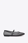 3.1 Phillip Lim Id Mesh Mary Jane Flat In Black