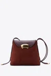 3.1 Phillip Lim Id Petite Soft Leather Shoulder Bag In Aubergine-brick
