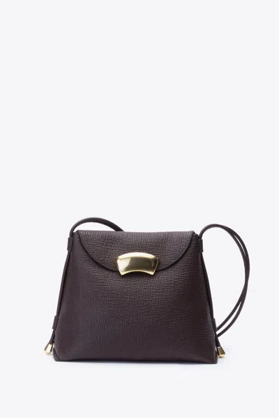 3.1 PHILLIP LIM DARK CHOCOLATE ID PETITE SOFT SHOULDER BAG