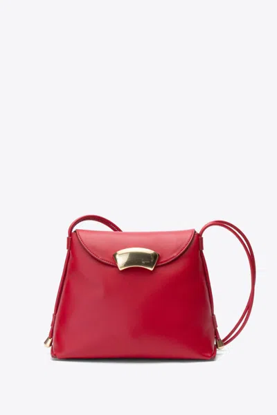 3.1 PHILLIP LIM LIPSTICK RED ID PETITE SOFT SHOULDER BAG