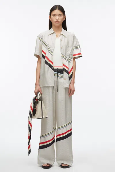 3.1 Phillip Lim Liberty Silk Pj Pant In Ivory Multi