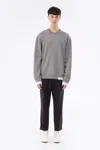 3.1 Phillip Lim Long Sleeve Classic Crewneck Sweatshirt In Black
