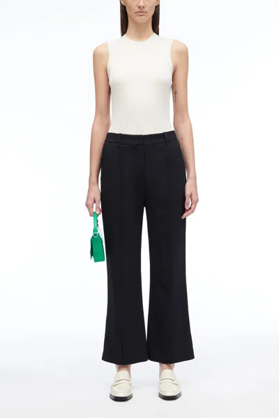 3.1 Phillip Lim Matte Crepe Kick Flare Pant In Black